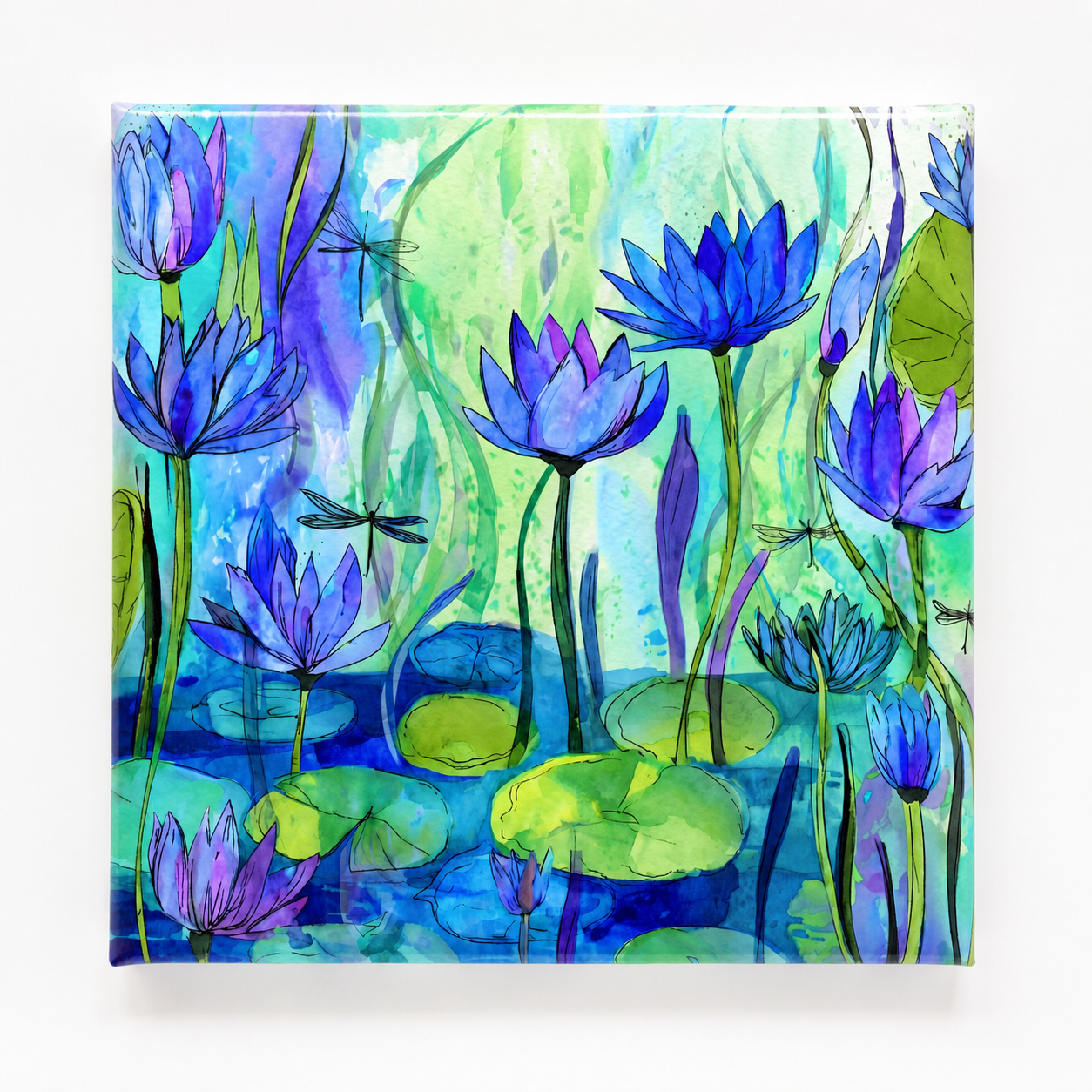 Azure Lily Mini Canvas