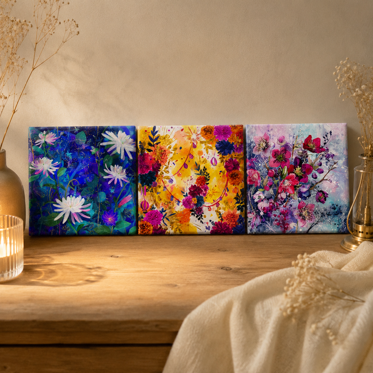 Moon Bloom Mini Canvas