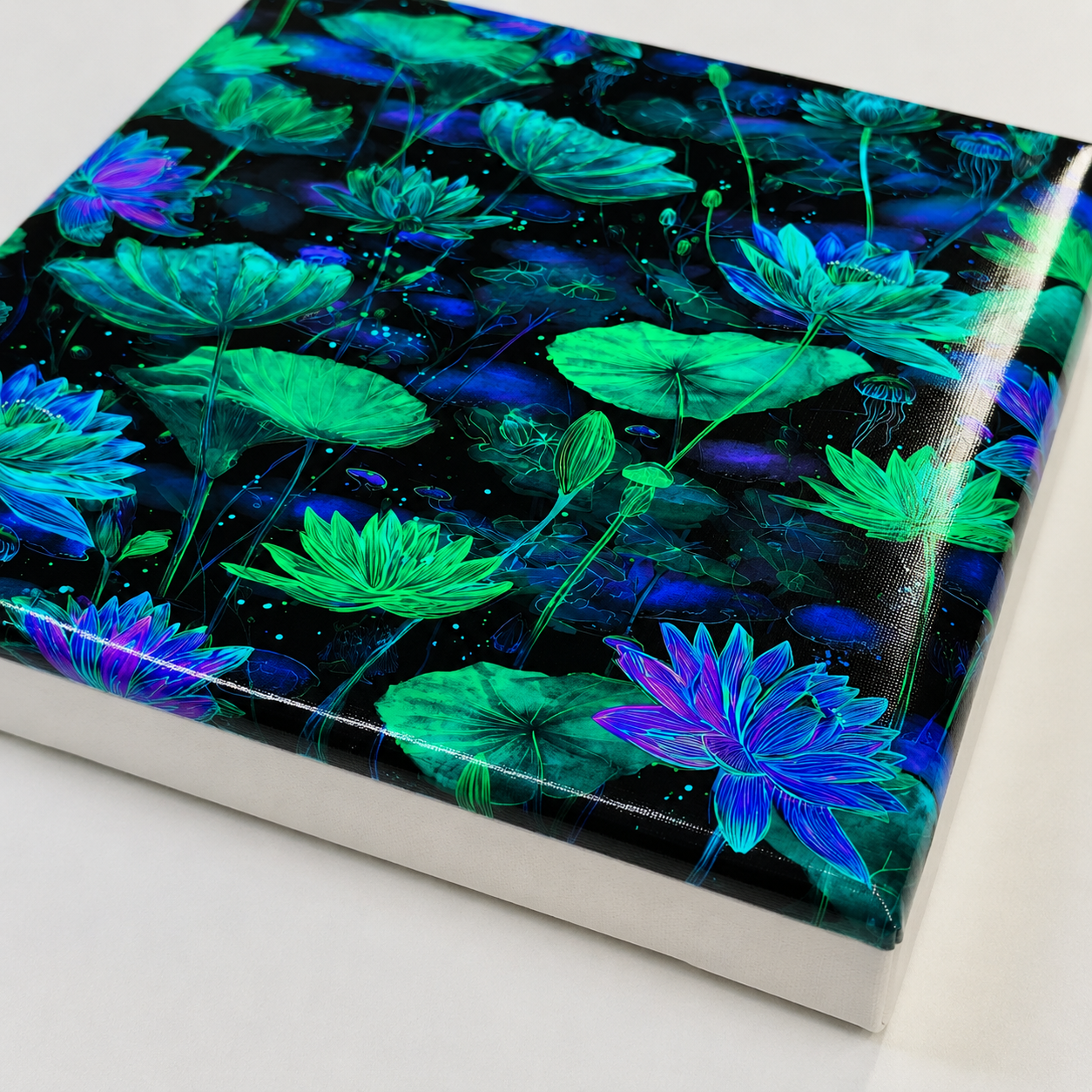 Midnight Lotus Mini Canvas
