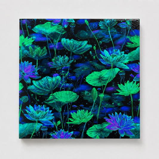 Midnight Lotus Mini Canvas