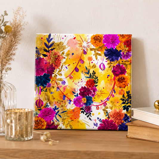 Golden Festival Mini Canvas