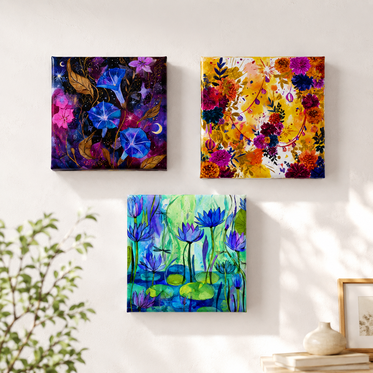 Midnight Bloom Mini Canvas