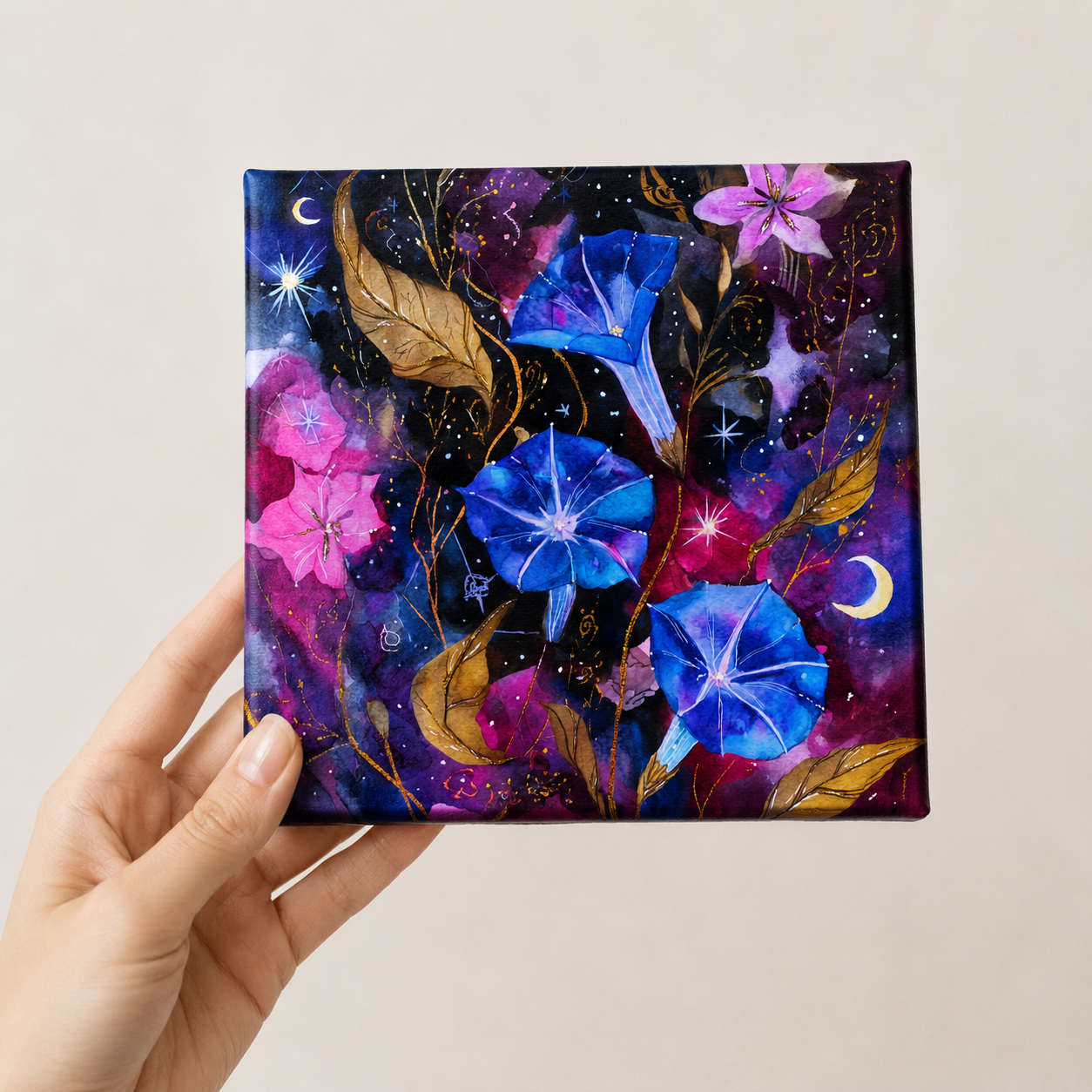 Midnight Bloom Mini Canvas