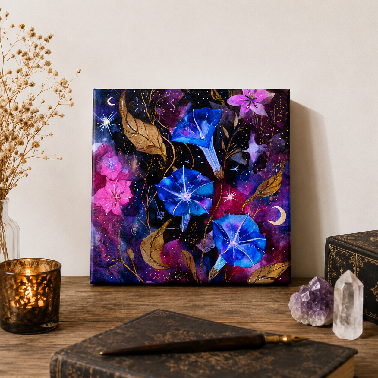 Midnight Bloom Mini Canvas