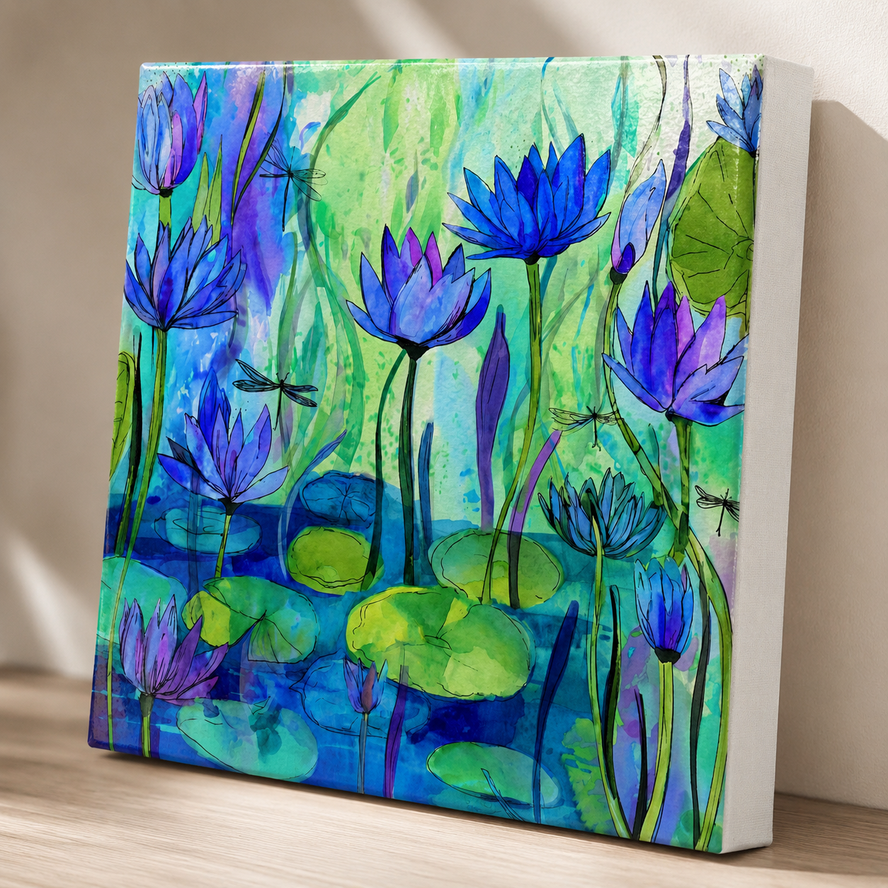 Azure Lily Mini Canvas