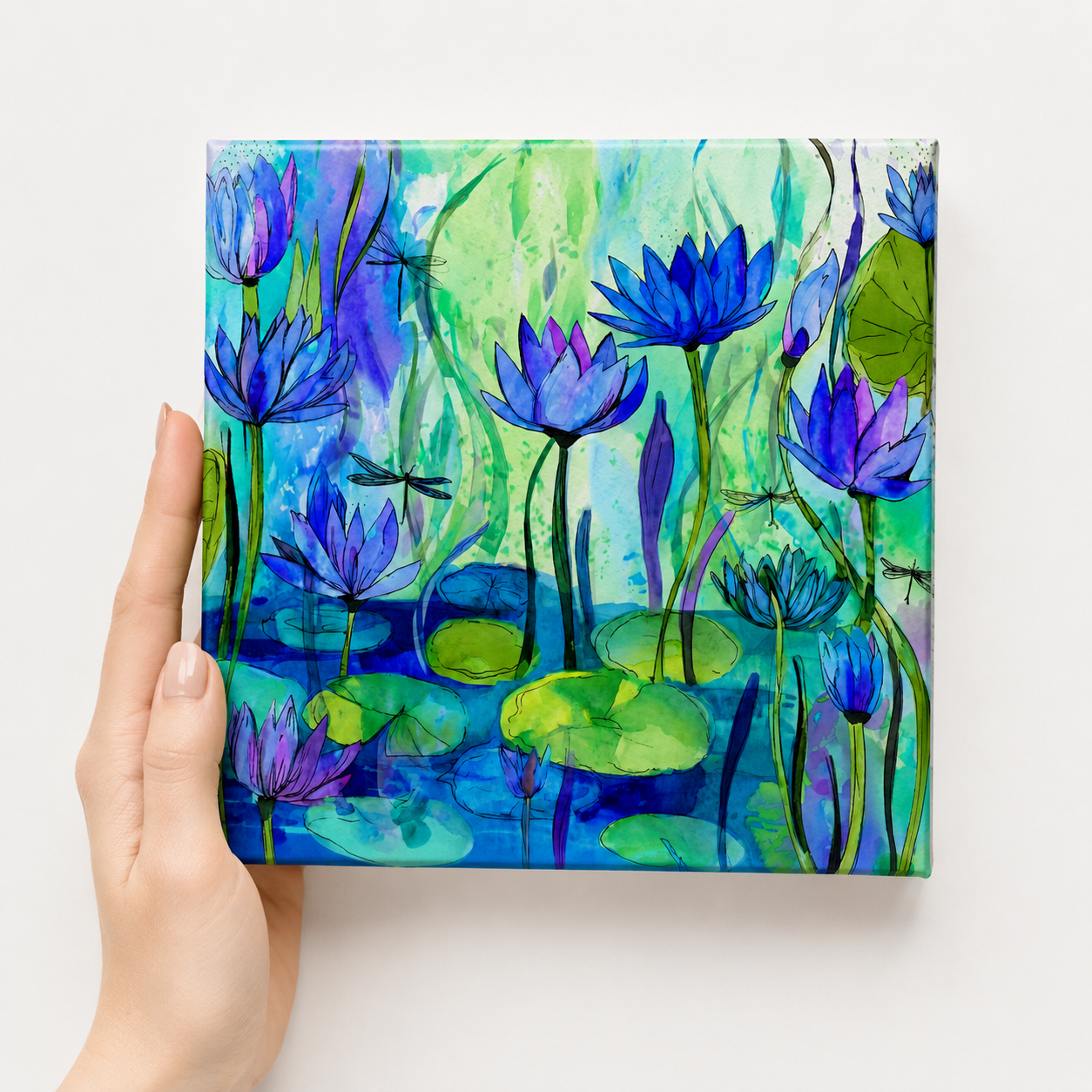 Azure Lily Mini Canvas