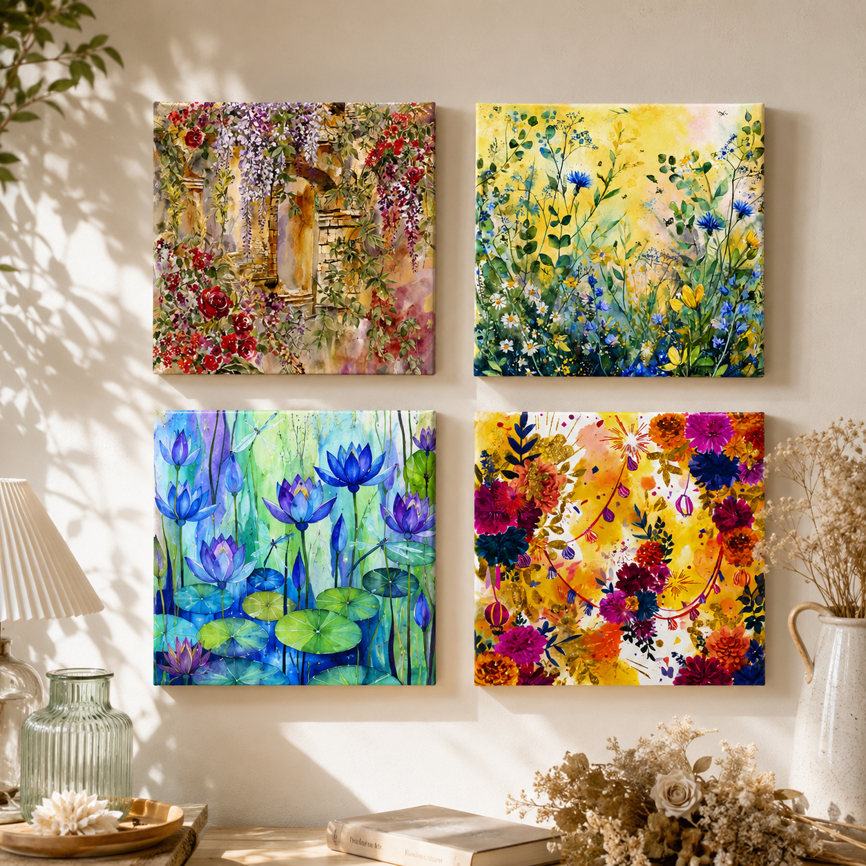 Secret Courtyard Mini Canvas