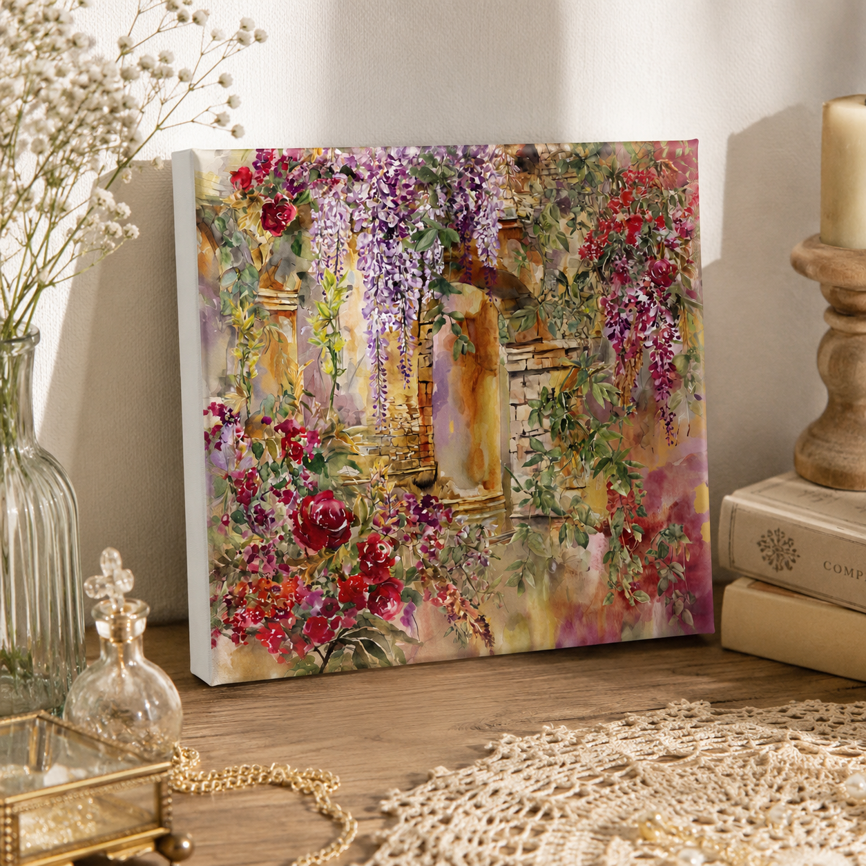 Secret Courtyard Mini Canvas