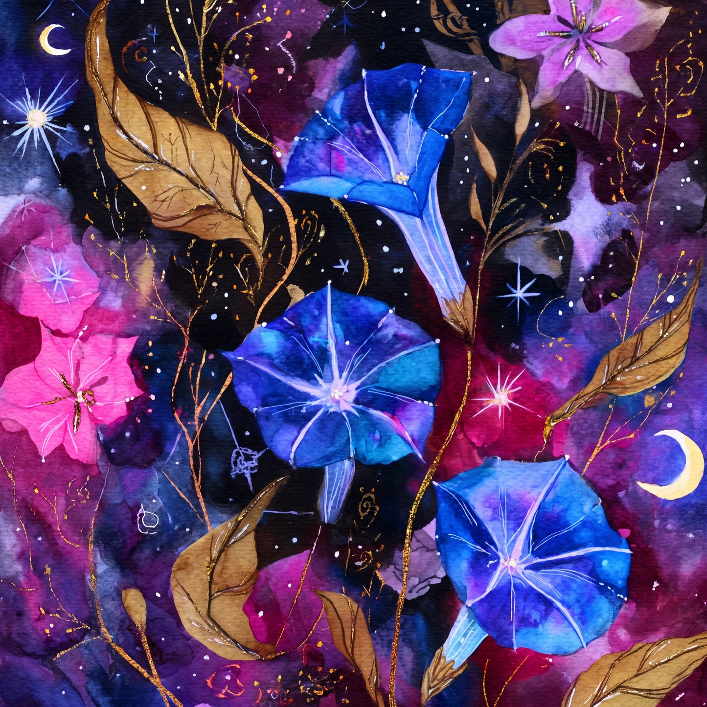 Midnight Bloom Mini Canvas