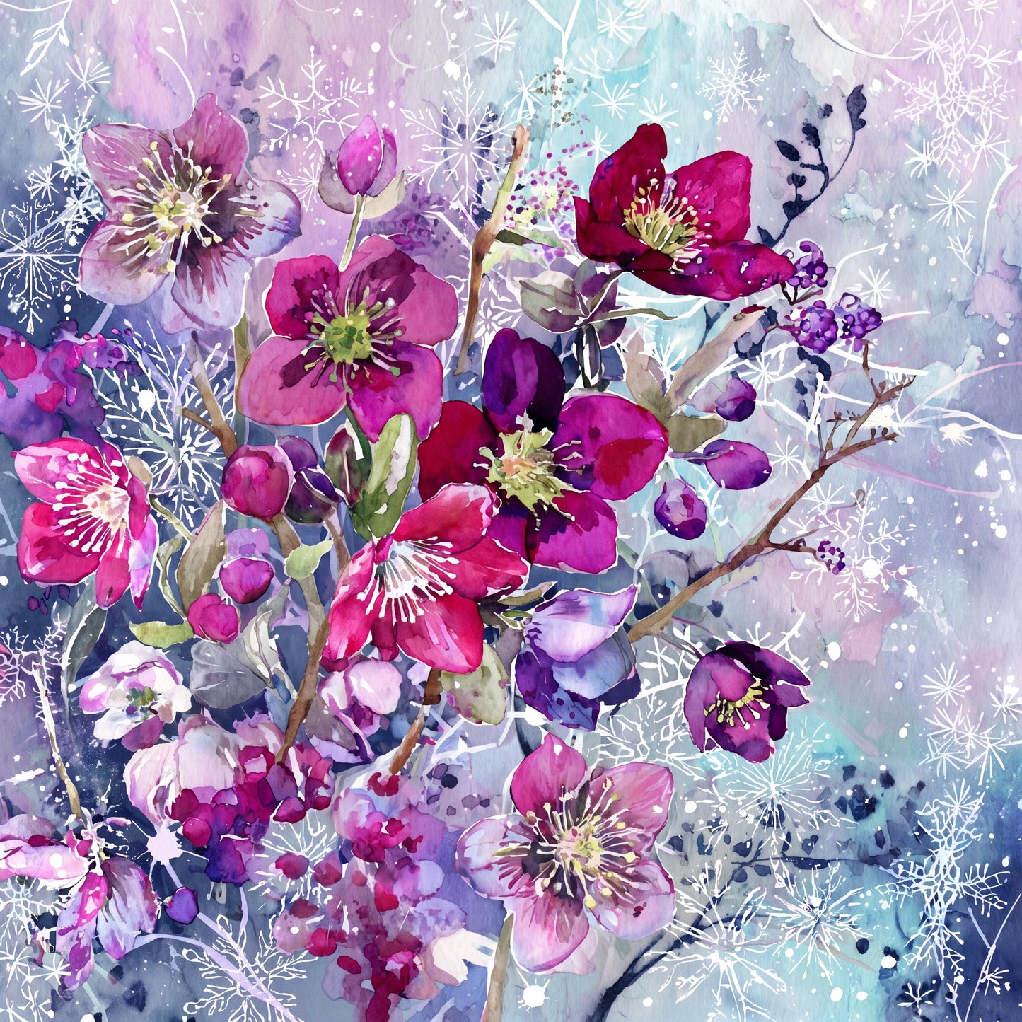 Frost Bloom Mini Canvas