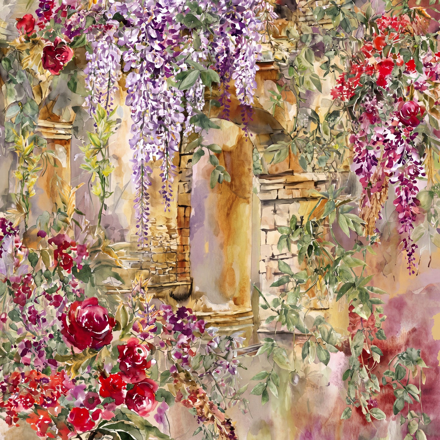 Secret Courtyard Mini Canvas